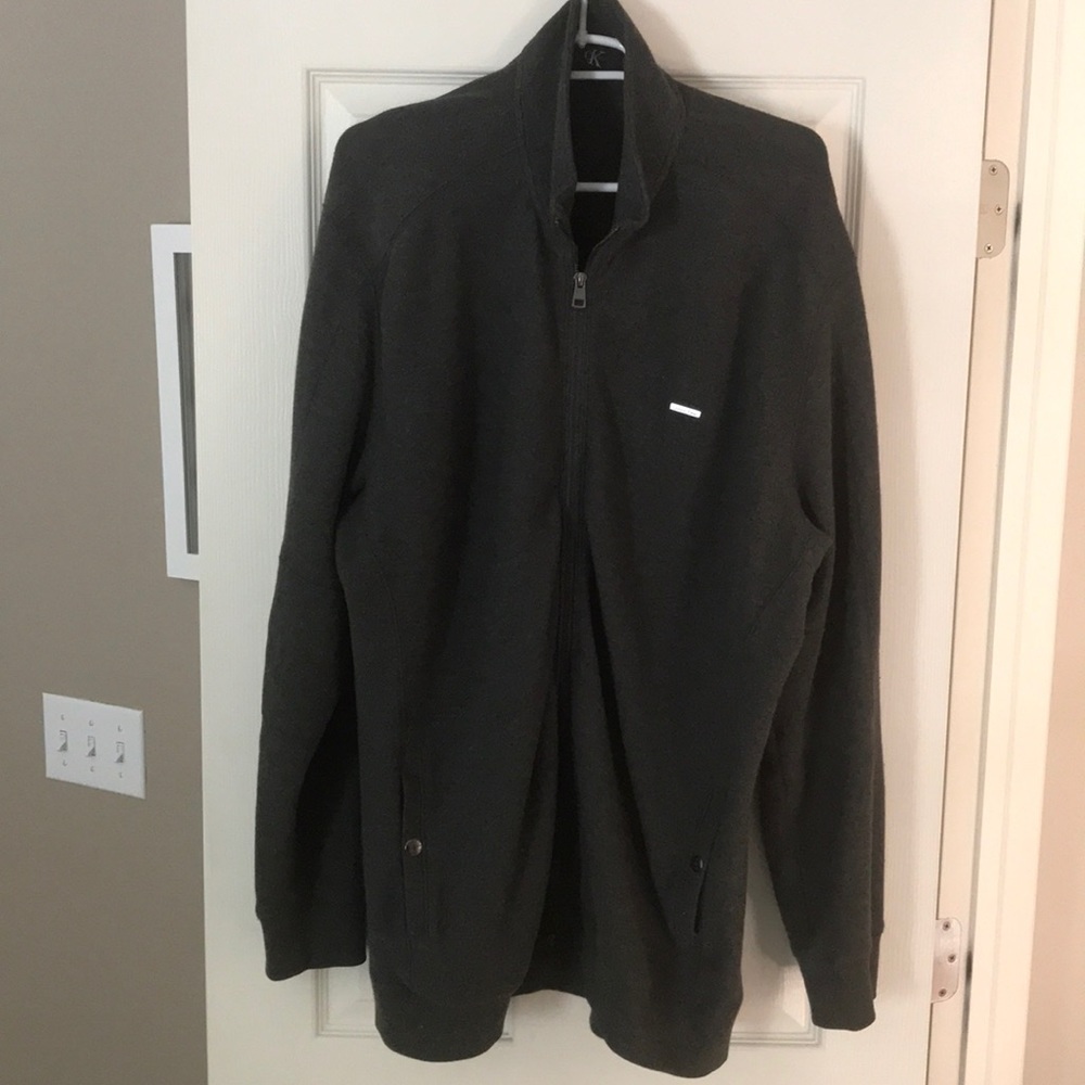 Gray Calvin Klein full zip jacket